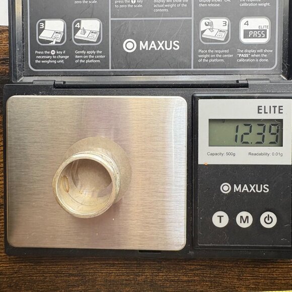 VTG Solid Sterling Silver 925 Elephant Design Spinner Band Ring Size 11.75 - Picture 11 of 14